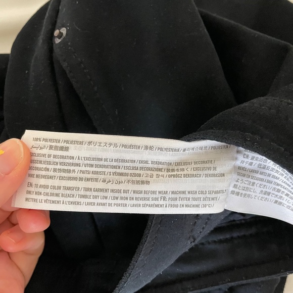 Abercrombie Black Faux-Suede Button-Up Mini Skirt Size XS - Picture 5 of 14